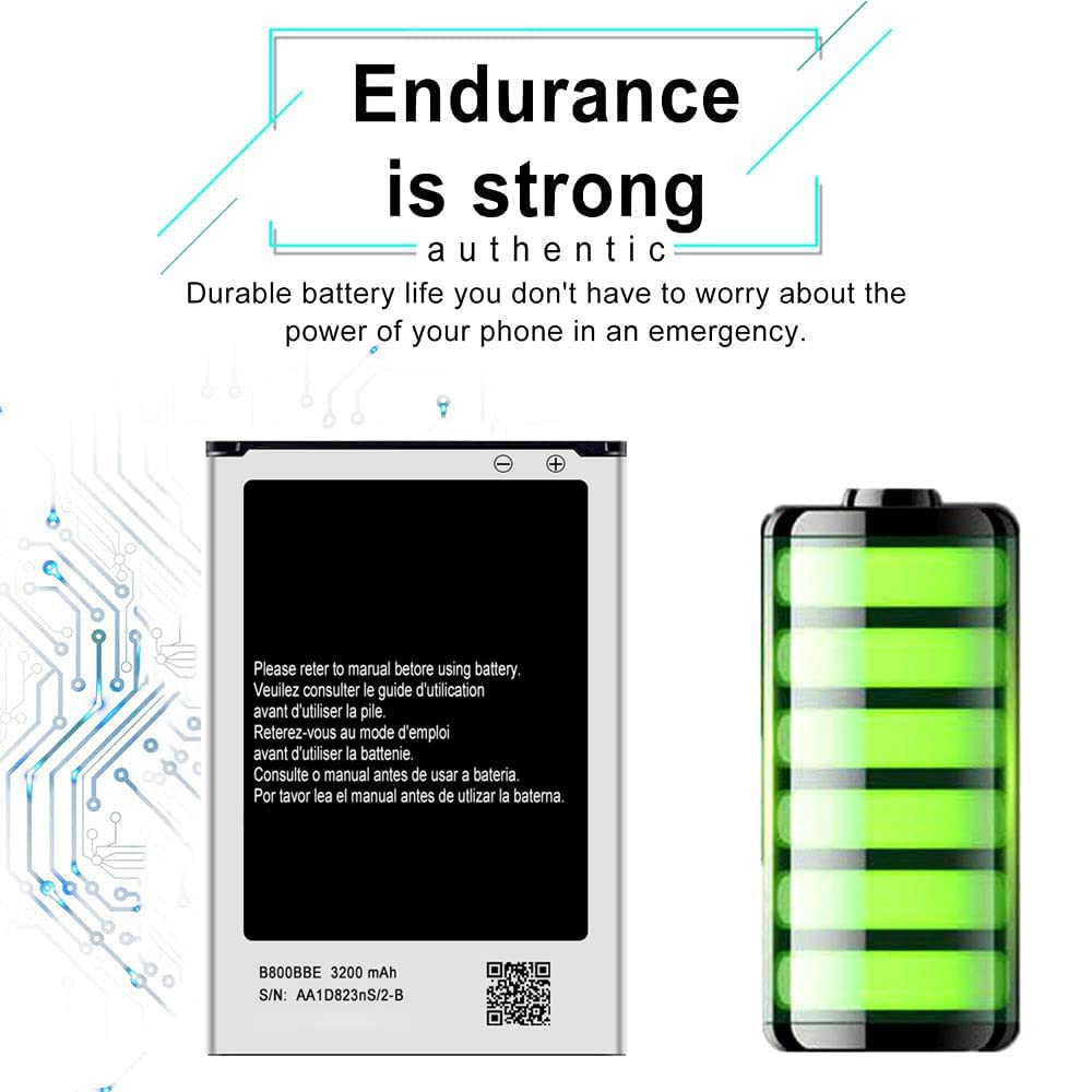 DDONG for Samsung Galaxy Note 3 N9000 N9005 N900A N900V N900P N900T Replacement Battery B800BC B800BE B800BU 3200mAh