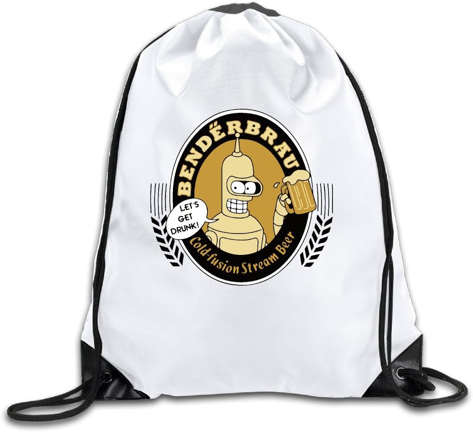 MDSHOP Futurama Bender Drawstring Backpack Sack Bag