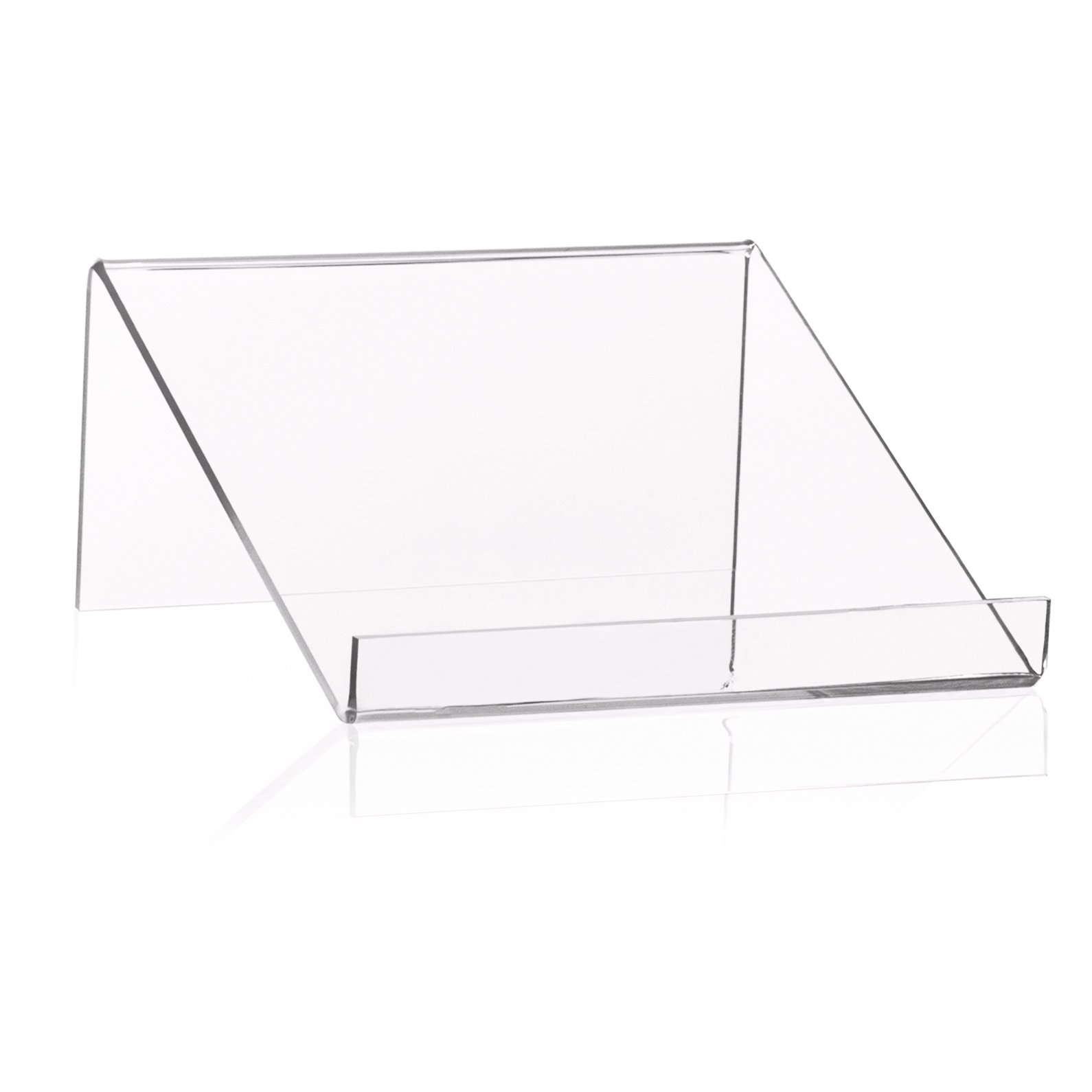 Plexiglas® Book Stand/Bookend as Goods Carrier and Book Tray 100 x 100 x 45 mm — image 1