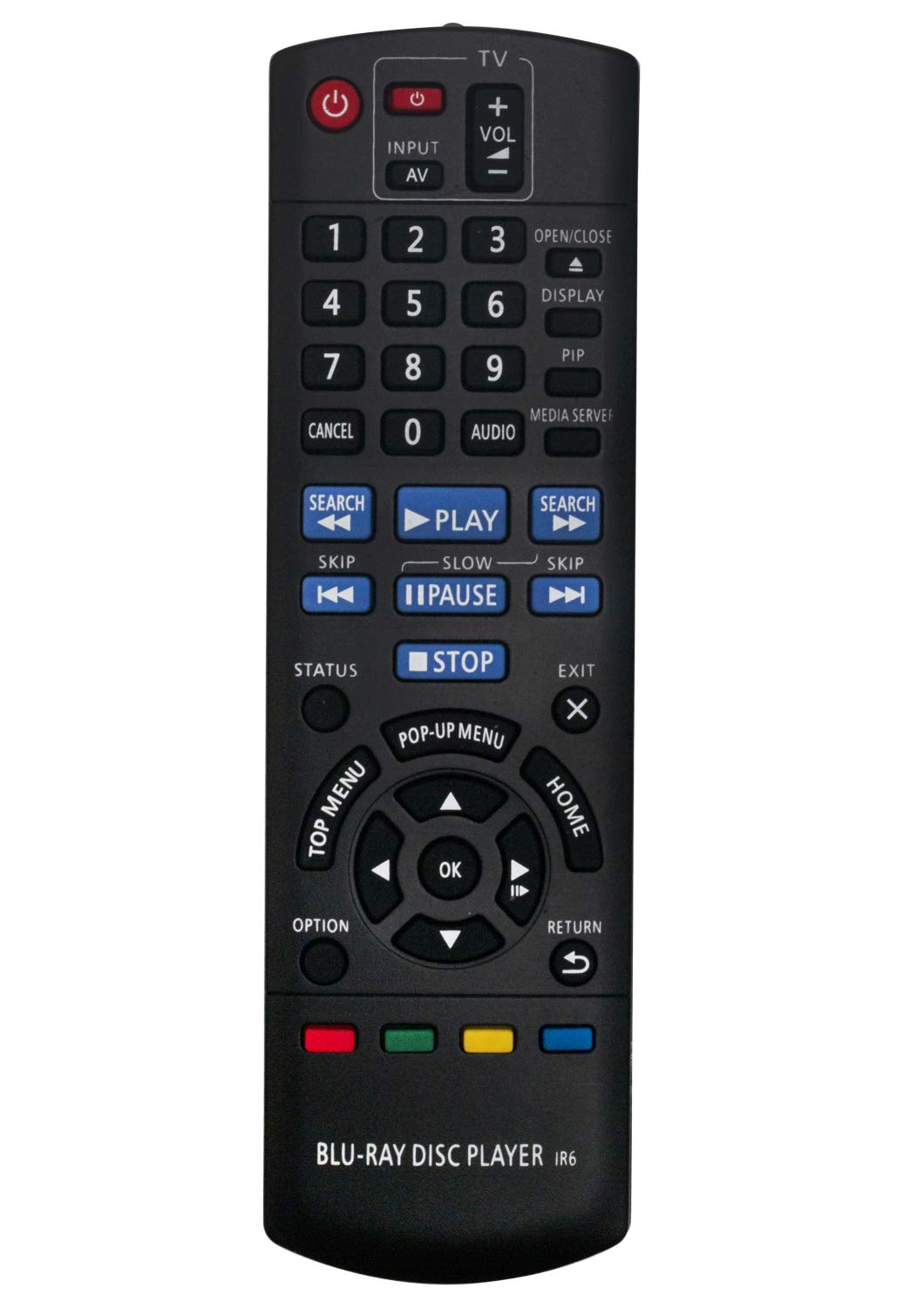 VINABTY N2QAYB000577 Replacement Remote Control Fit for Panasonic Blu-ray Player DMP-BD75 DMP-BD75EB DMP-BD75EB-K DMP-BD75EE-K DMP-BD75EF-K DMP-BD75EG-K