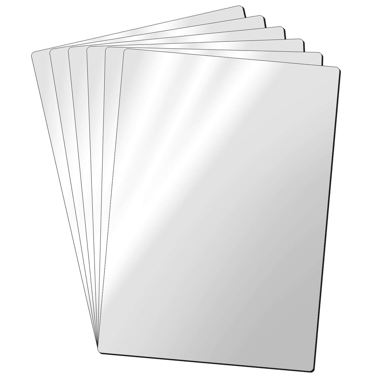 LLPT Magnetic Printable Sheets | 6 Packs | 15CM x 21CM | Glossy Inkjet Printer Magnetic Paper | Refrigerator Magnet Sheet | for Photos Images Educational DIY Crafts Signs (MSP598306LM)