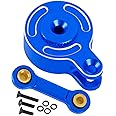 RCHuiWow RC Servo Saver Set 25T Upgrades Part for 1/10 Big Rock 3S BLX,Granite/Senton 3S BLX & Mega550,Kraton/Outcast 4S BLX,1/8 Typhon 3S BLX& Mega550,Alloy Fixed Link Steering Servo Saver,Navy Blue