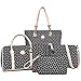 H&X Womens 6 Pcs Shoulder Bags Top-Handle Handbag Tote Purse Set