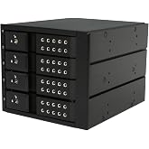 iStarUSA Group 3x5.25 to 4x3.5 SAS Cage Black Trayless (BPN-DE340SS-BLACK)