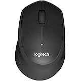 Logitech M330 Silent Plus Wireless Large Mouse – Black