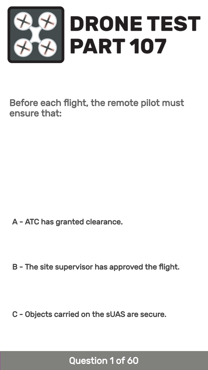 Drone Test Part 107 Study Guide Apps & Games