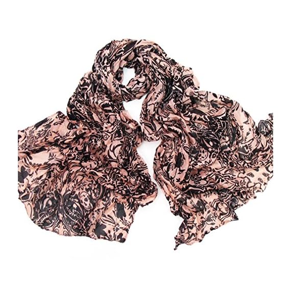 Halloween-Gothic-Skull-Scarf-Soft-Long-Cotton-Scarf-Pink
