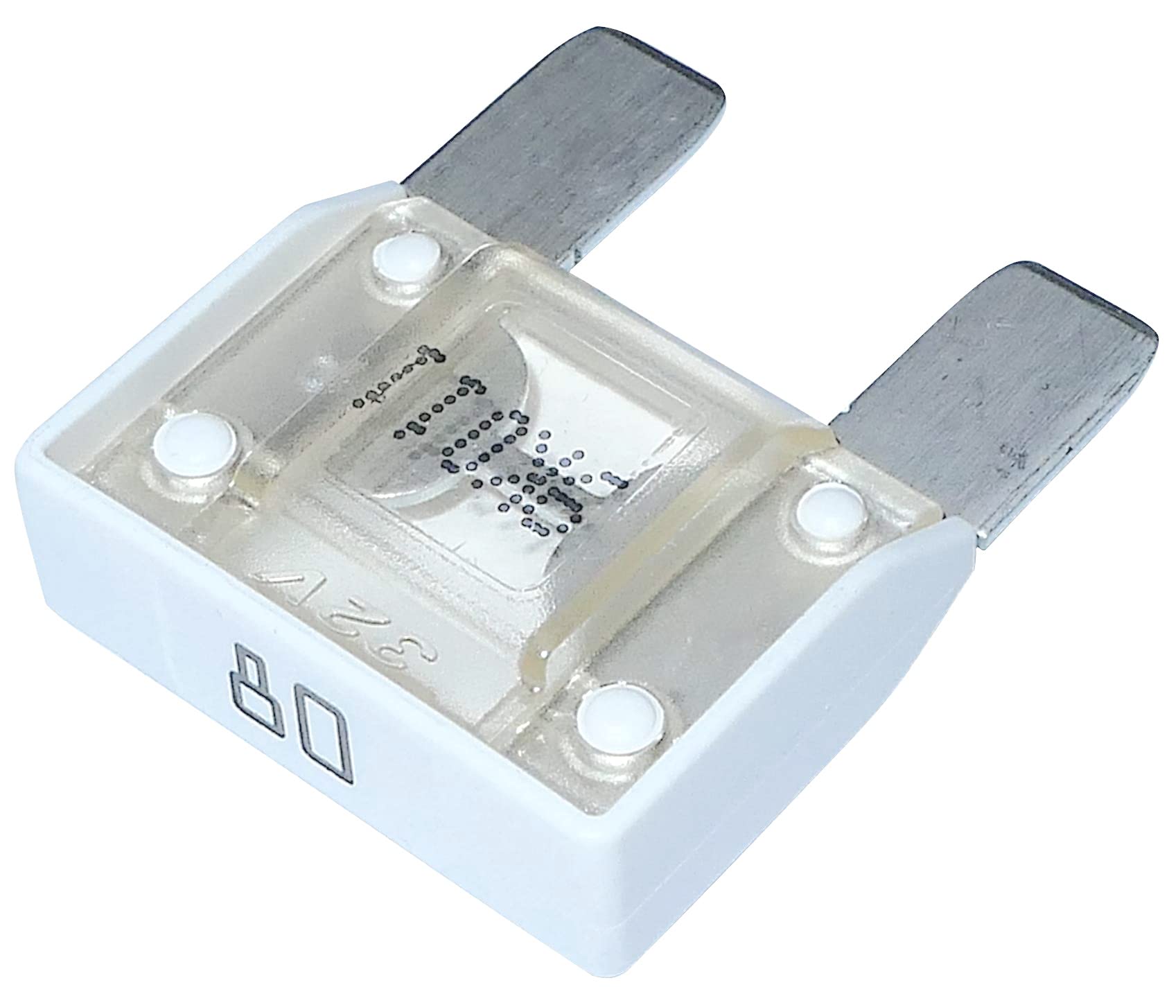 Aerzetix sk2 °C10061 Large Maxi 80 Amp Fuse 6 V 12 V 24 V 32 V AUTO CAR TRUCK UTILITY, 29 mm, white