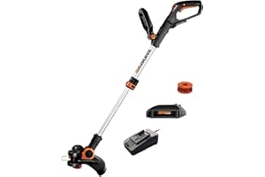 Worx String Trimmer Cordless GT3.0 20V PowerShare 12" Edger & Weed Trimmer (1) Battery & Charger Included WG163.8