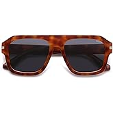 SOJOS Retro Oversized Square Polarized Sunglasses for Women Men, Vintage Aviators Shades SJ2384