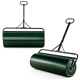 Goplus Lawn Roller, Push/Tow-Behind Lawn Roller, 30