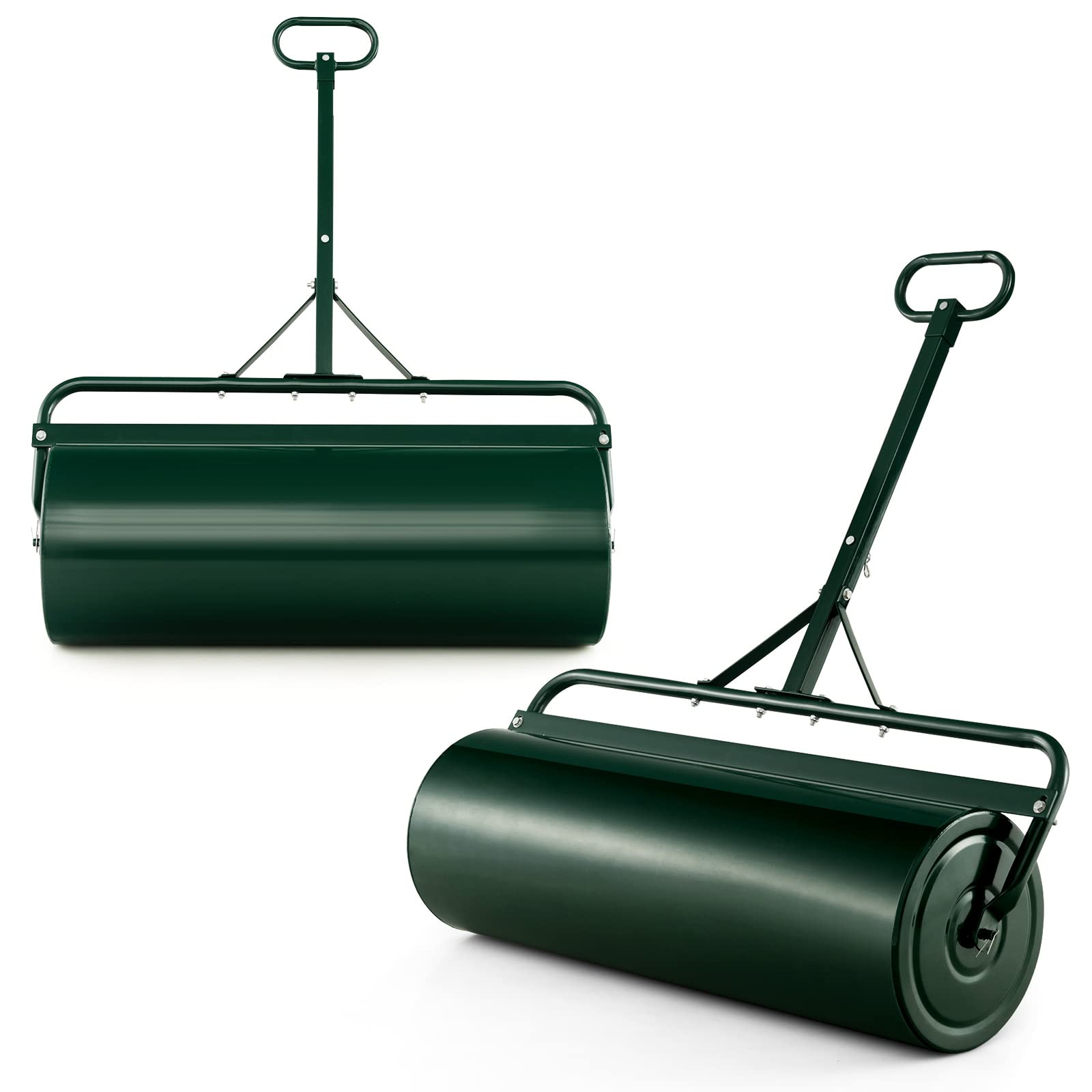 Goplus Lawn Roller, Push/Tow-Behind Lawn Roller, 30