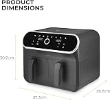 Tower Elite Dual Basket Air Fryer 8L 1700W Graphite T17194 view 6
