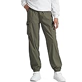 NUMYEAN Boys Girls Cargo Pants Kids Water Resistant Hiking Pants Quick Dry Lightweight