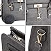 Bagerly Women Fashion PU Leather Shoulder Bags Top-Handle Handbag Tote Bag Purse Crossbody Bag (Grey)