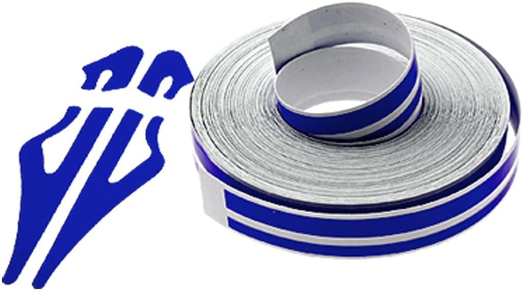 sourcingmap Blue Car Boat Stripe/ Adhesive Striping Tape Sticker W12 x