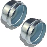 iBroPrat 2pcs Trailer Hub Cap 1.98" for Most 2000 to 3500 Pound Axles | Surface Galvanized, Rust Resistant,Chamfered for easy installation,Bolt Metal Trailer Axle Wheel Bearing and Hub Dust Cap Cup