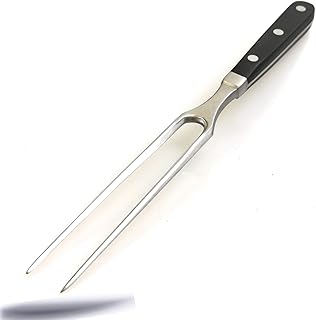 Kerafactum Bratengabel Fleischgabel Grillgabel Tranchiergabel Fleisch Braten Gabel für Bratenstücke und Grillfleisch aus hochwertigem Edelstahl extra schwere Qualität 29 cm Meat Fork