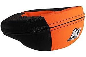 K1 RACEGEAR K1 Race Gear Neck Protector Brace (Carbon/Orange, Adult)