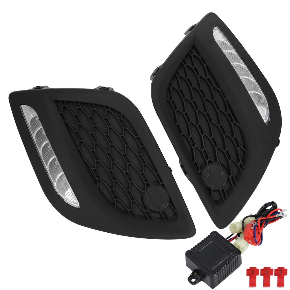 Daytime Running Light, 1 Pair Car DRL Daytime Running Light Single Color LED Daylight Fog Lamp Fit f