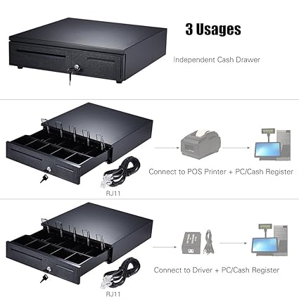 Festnight Heavy Duty Electronic Cash Drawer Box Case Amazon In