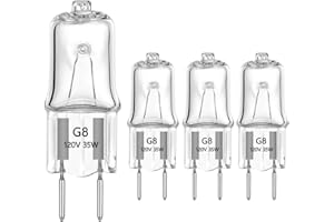 BOGAO Halogen Light Bulb for GE Microwave Oven - Samsung Elite Maytag Over The Stove Range Microwave, Stove Light Bulb for GE Microwave,35W Replaces WB25X10019, Kitchen Night Light