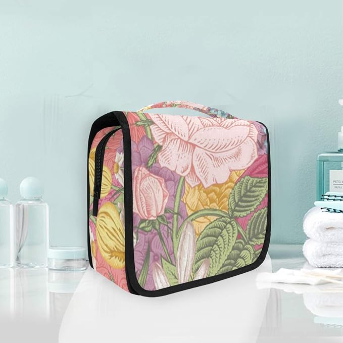flower toiletry bag