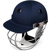 SS Cricket Legend Premium Cricket Helmet 'Multiple Sizes to Choose from (Large, Medium, Small), Color - Navy Blue