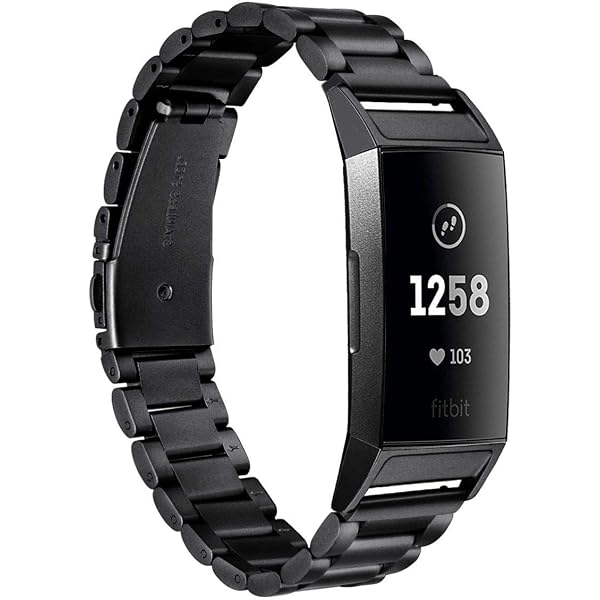 Gheper Stainless Steel Watch Band For Fitbit Charge 3/4/SE - Quick Fit Adapter, Adjustable Metal Strap - View #12