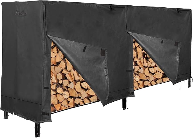 Amazon.com: REDCAMP 8 Foot Firewood Rack Cover Waterproof, Sturdy