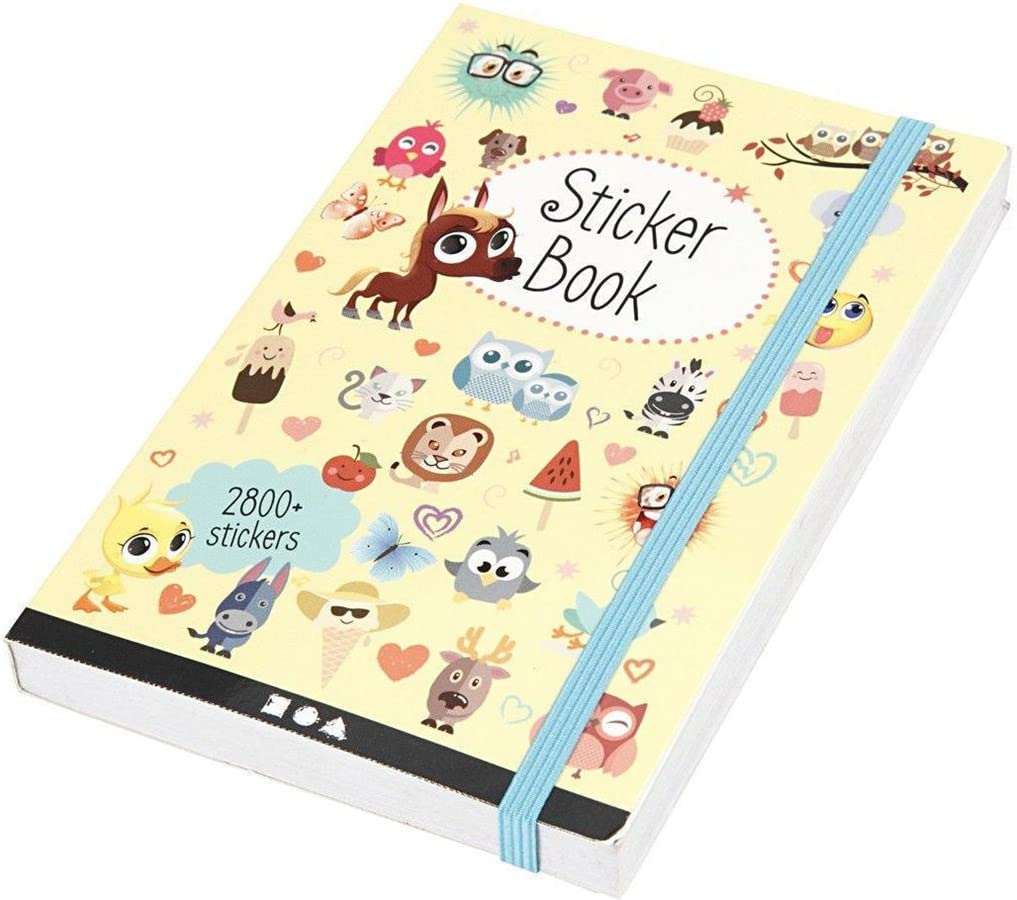 Creativ 27070 Sticker Book, size 11,5x17 cm, thickness 1,5 cm, 1pc, 80 pages