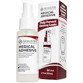 Skinister Medical Adhesive Spray &ndash; Silicone Skin Glue for Ostomy Supplies | For Ostomy Bags, Breast Forms, Condom Catheters, Prosthetics, SFX | 2oz
