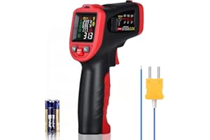 Wintact Infrared Thermometer Gun -58℉ to 1202℉ Pyrometer IR Laser Thermal Gun for Mould Detection, Ambient, Surface Temp, Hum