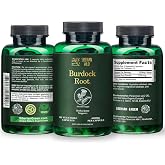 Siberian Wild Burdock Root Supplement &ndash; 90-Count Vegan Burdock Root Capsules &ndash; 1200mg Extract for Support Skin and Nails &ndash; Siberian Botanical Ingredients