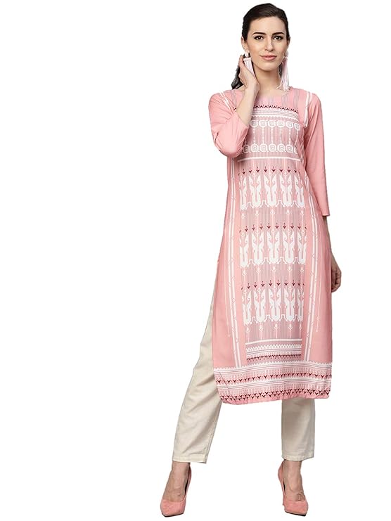 Women's crepe straight Kurta