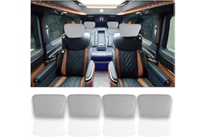 AUKEPO 4PCS Car Headrest Covers, Soft Waterproof Car Seat Head Rest Protector, Universal Automotive Interior Accessories for Van, SUV, Truck, All Car Models (Gray)