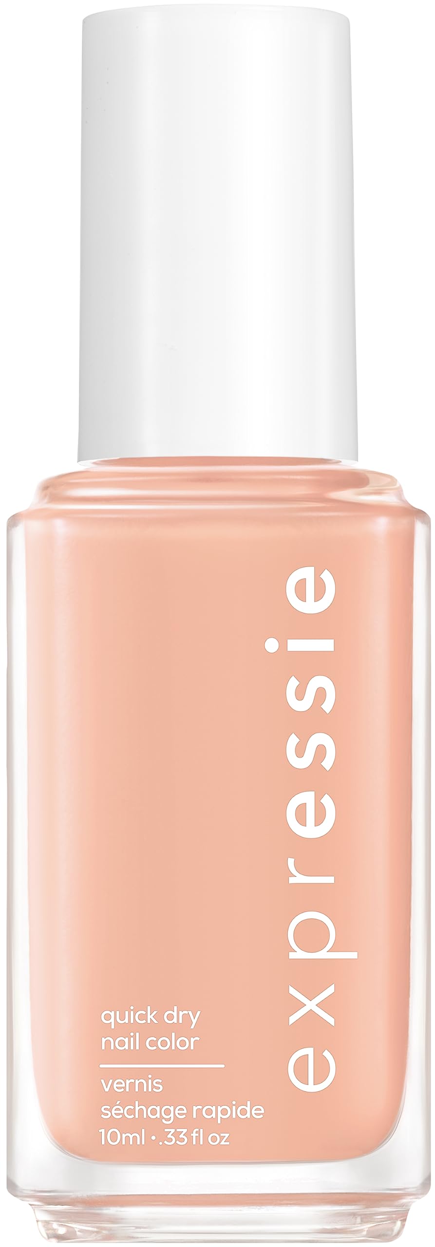essie Expressie Nail Polish Quick Dry Formula, No Base Coat and Top Coat Needed, Vegan, Angled Brush, Pale Pink Nail Varnish 130 All Things OOO