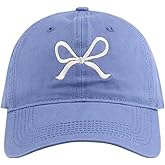 Sumleno Womens Trendy Cute Bow Baseball Cap Y2k Aesthetic Preppy Sun Cap Hiking Travel Trucker Hat Accessories