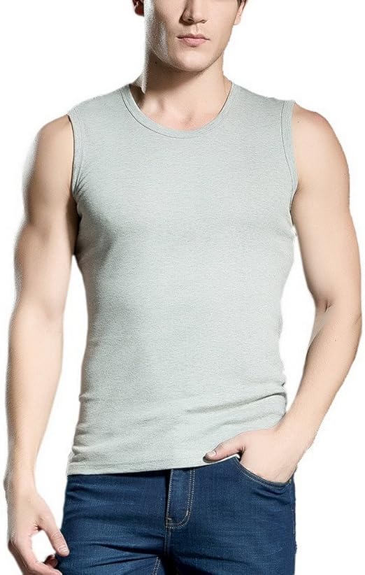 Amazon Comvip メンズ ノースリーブｔシャツ フィットネス スリム 綿 スポーツ タンクトップ 夏 柔らかい カジュアル 無地 ジム アクティブシャツ Tシャツ 通販