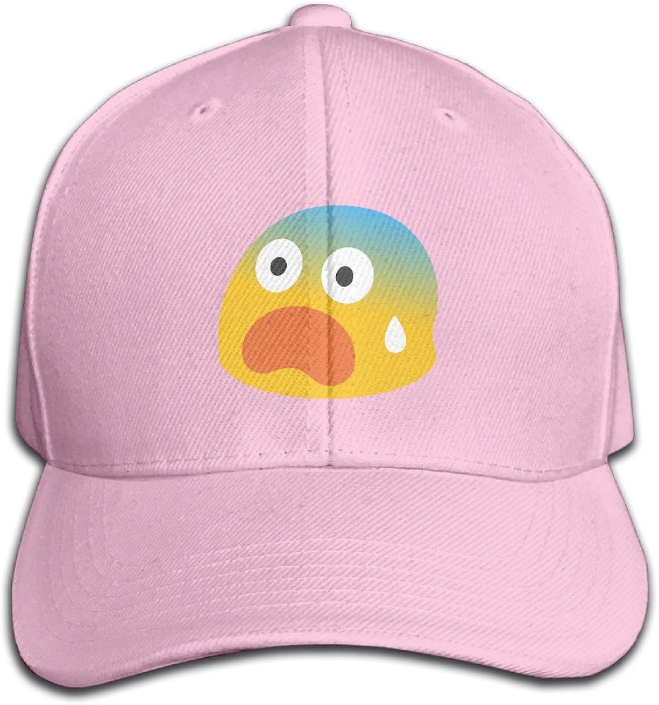 Amazon.com: Emoji Scare Fashion Design Logo Design Plain Adjustable Classic Adjustable Baseball