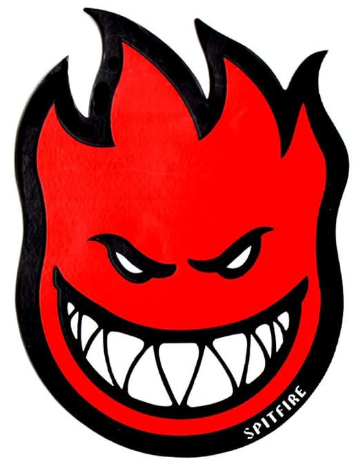 Spitfire Wheels Red Fireball Skateboard Sticker skate board flame