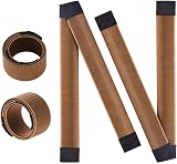 URAQT Hair Bun Maker 2Pcs Light Brown Plastic Easy Donut Fold Wrap DIY Styling view 9