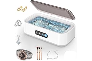 KE MOXIEY Ultrasonic Jewelry Cleaner, 49KHz for Eyeglasses, Rings, Watch Strap