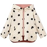 Mud Kingdom Cute Girls Hooded Jacket Reversible Full Zipper Outerwear