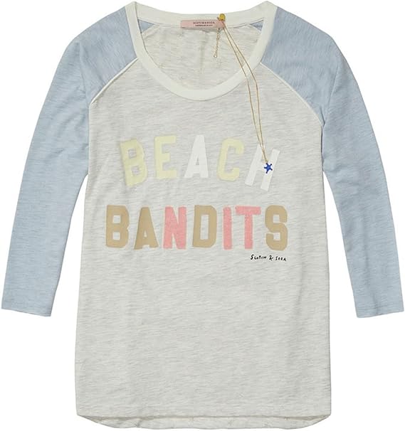 Amazon メゾンスコッチ Maison Scotch 正規販売店 レディース 七分袖tシャツ A Line T Shirt 18 Combo B コード Tシャツ カットソー 通販