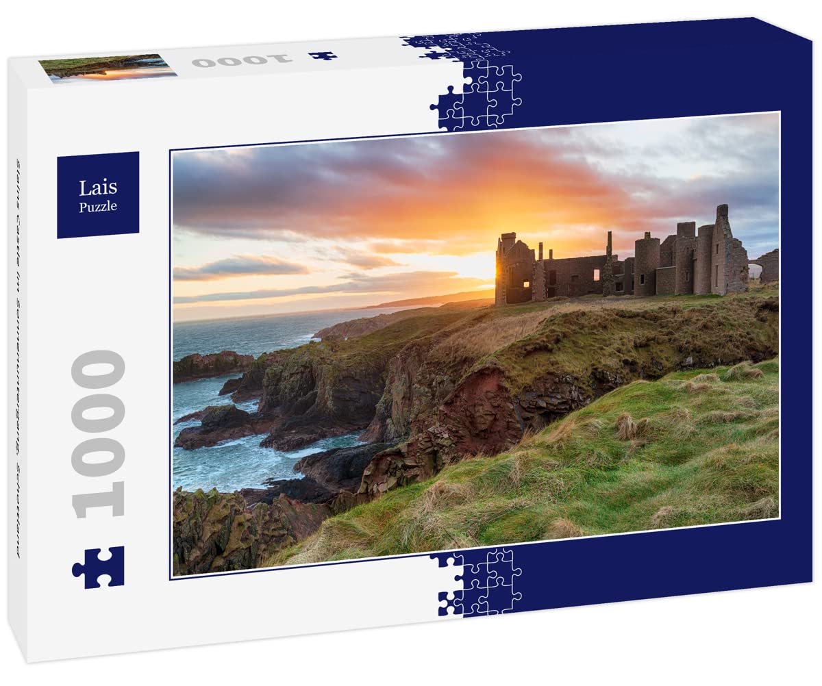Lais Puzzle Slains Castle at sunset, Scotland 1000 pieces