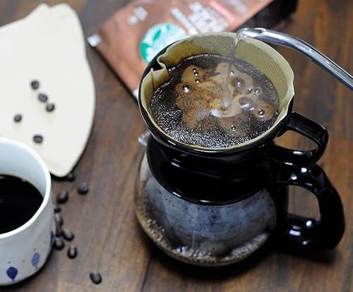 100 Count Unbleached #4 Cone Coffee Filters - 8-12 Cup Natural Brown Paper Filters