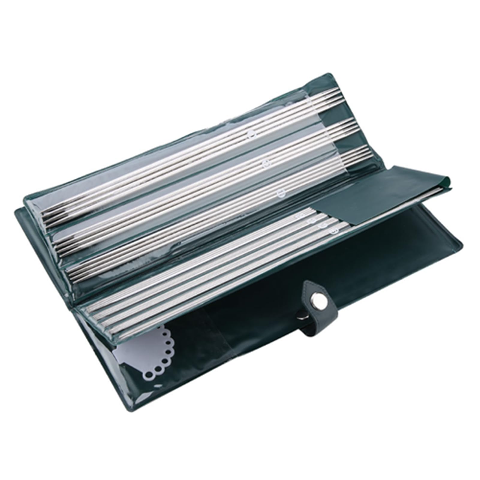 44pcs 11 Sizes 25cm 36cm Stainless Steel Straight Knitting Needles with Bag Weave Set Handcraft Sweater Needlework Tools Accessories 9.8in Handmade Yarn Craft