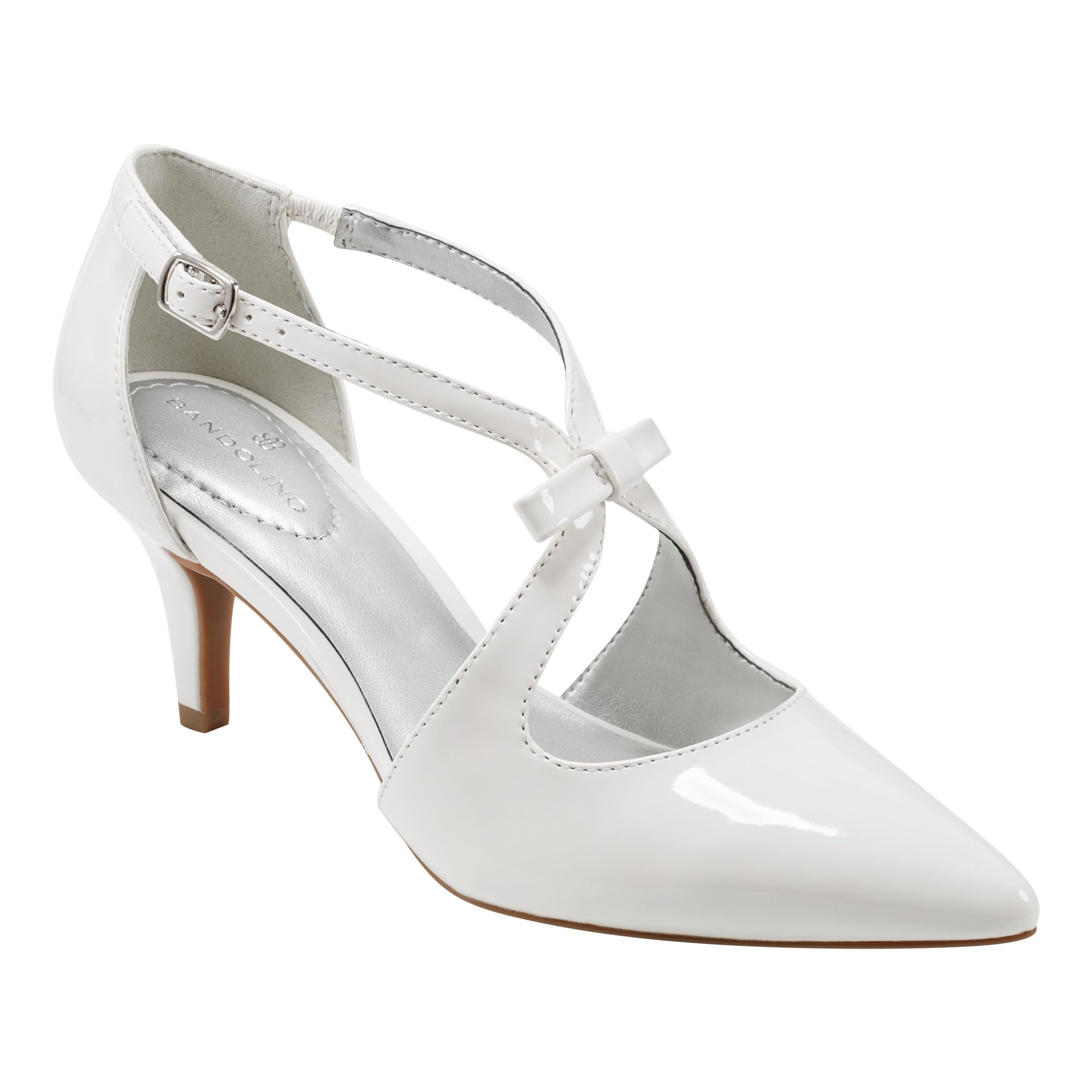 Bandolino Women’s ZEFFER Pump, Cream Patent 150, 12