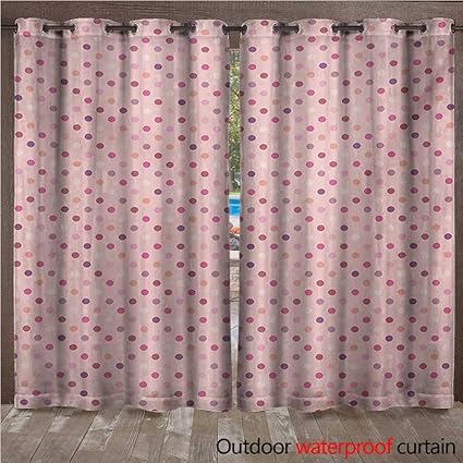 Amazon Com Blountdecor Polka Dots Blackout Curtain Colorful